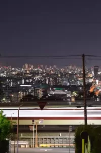 【近鉄奈良線】大阪市内の夜景を見下ろせる場所 大阪難波から石切駅までたったの20分