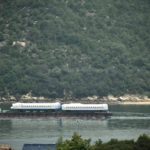 【N700S】瀬戸内海を走る　日立笠戸製作所から大阪港へ海上輸送