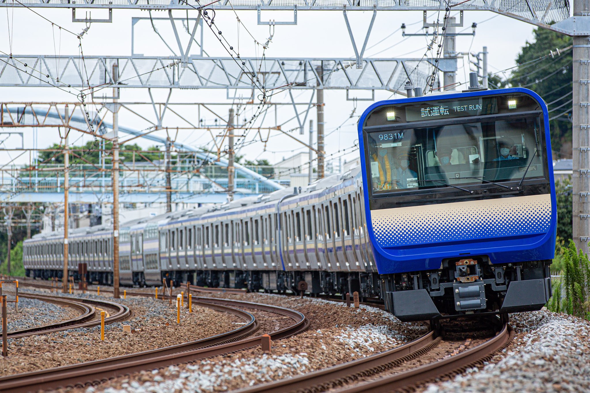 【ついに15両編成に】横須賀・総武快速線E235系1000番台クラF-01+J-01編成 性能確認試運転