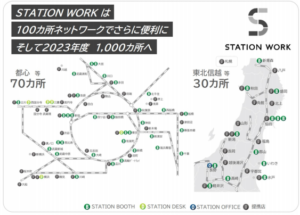 JR東日本、シェアオフィスを東京・秋田・新潟などに展開へ　2023年度までに1000カ所に拡大へ