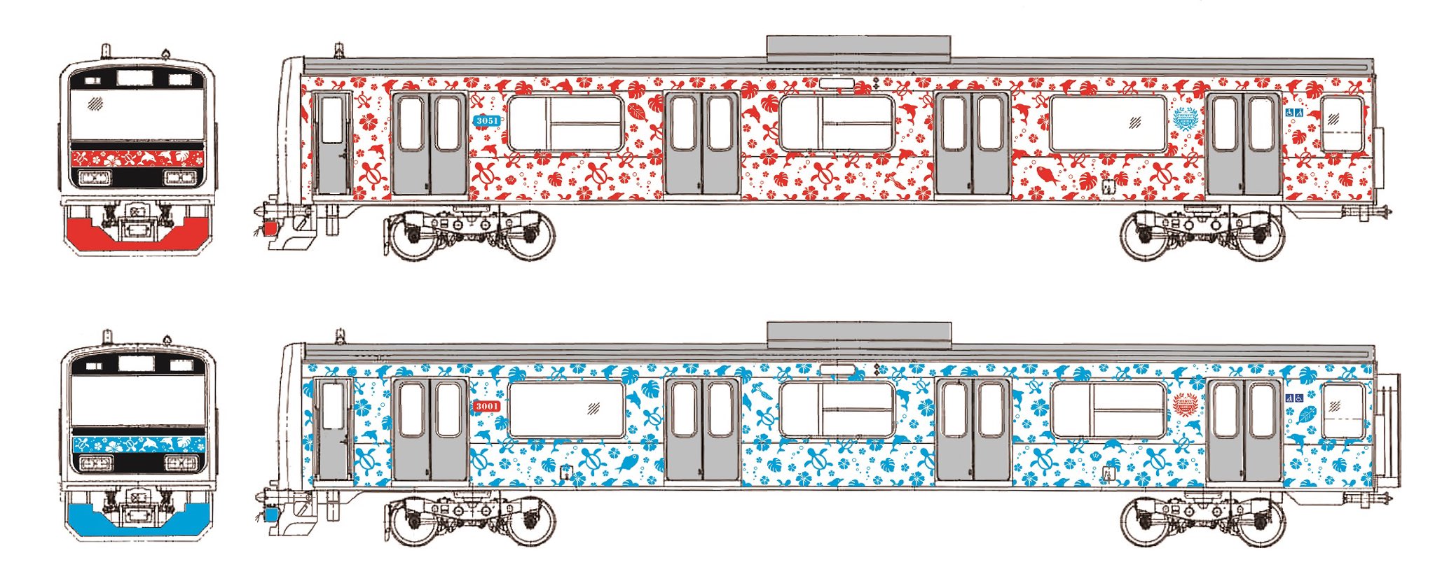 【通勤用から観光列車へ大変身】伊豆急3000系のデザインと愛称が決定 2022年4月下旬営業運転開始