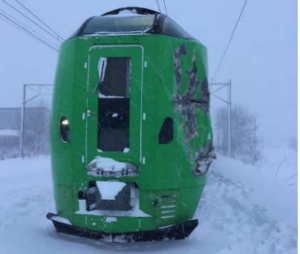JR北海道ライラック2号で踏切事故　除雪車と衝突