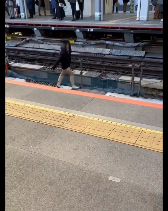 【迷惑】東京渋谷駅で30代の女性が線路に侵入！「駅員に道を聞いたら対応が悪かったので線路に降りた」